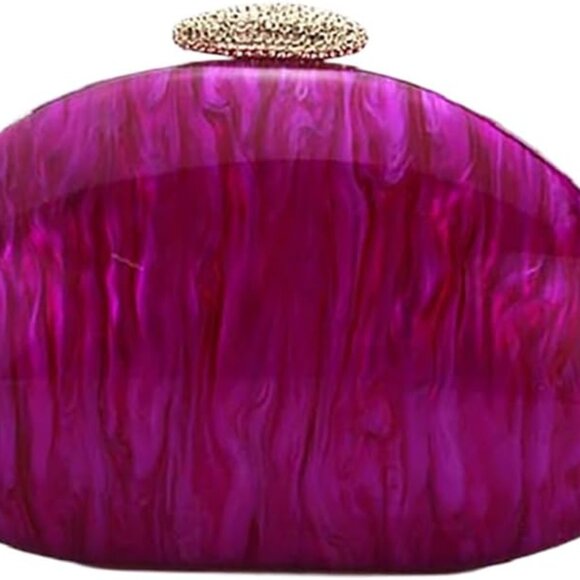 Chic and Compact Shell Clutch for Women - Versatile Crossbody and Handheld - Picture 1 of 7